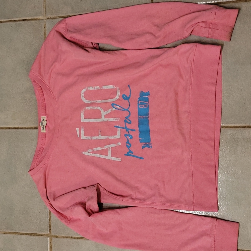 Aēropostale long sleeved crop top